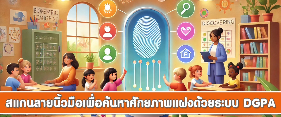 สแกนลายนิ้วมือเพื่อค้นหาศักยภาพ สแกนลายนิ้วมือเพื่อค้นหาศักยภาพ